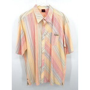 Def‎ Jam University Button Up Shirt Size XXL Vintage 2XL Striped